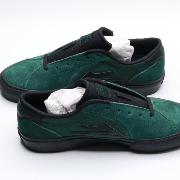 Lakai Flaco II Men's Skate Shoe, Pine/Black Suede, 5 - Picture 2 of 5